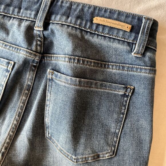 Soft Surroundings Crop Skinny Jegging Denim Dark‎ Wash Size PS Petite Small M1 - Picture 12 of 13